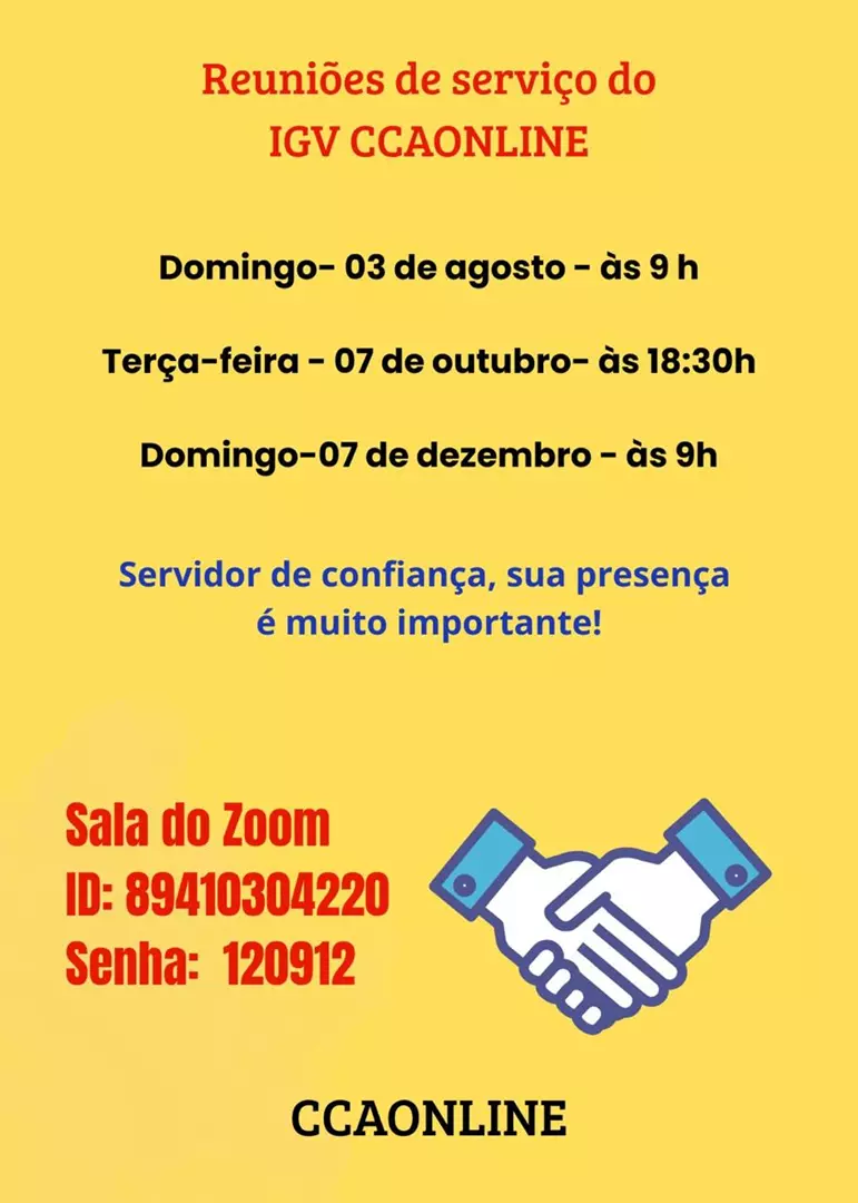 Reuniões de Serviço Reuniões de Serviço